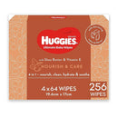 Huggies Nourish & Care Wipes | Bulk Pack of 256