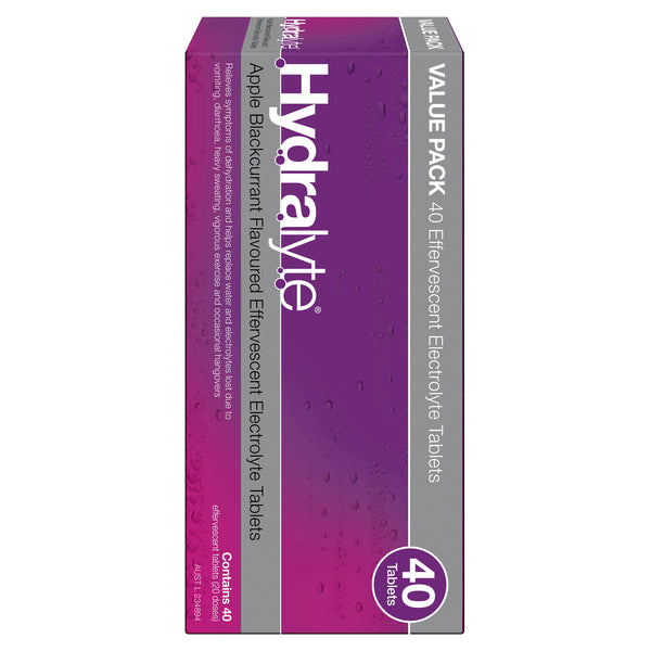 Hydralyte Electrolyte Effervescent | Pack of 40 tablets