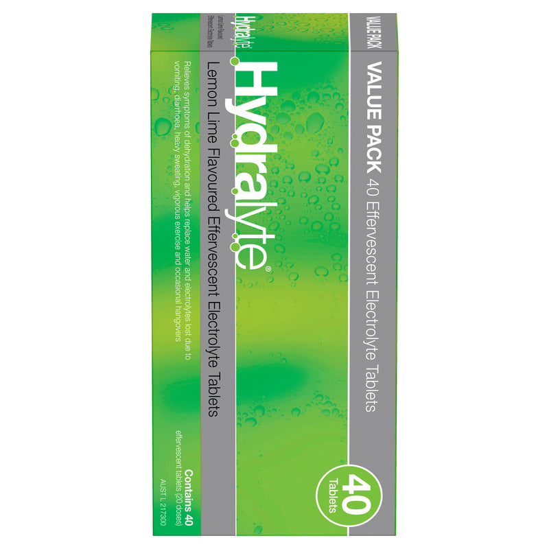 Hydralyte Electrolyte Effervescent | Pack of 40 tablets