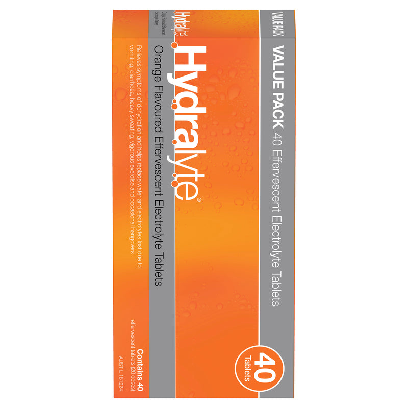 Hydralyte Electrolyte Effervescent | Pack of 40 tablets