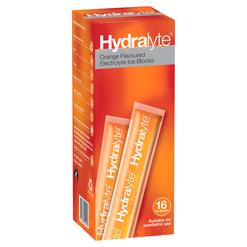 Hydralyte Ice Block 62.mL Orange