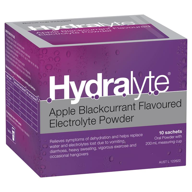 Hydralyte Electrolyte Powder Sachets 4.9g | Pack of 10 sachets