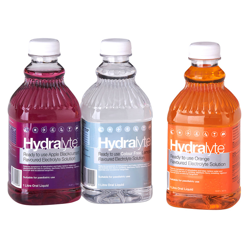 Hydralyte Liquid 1 Litre Apple Lemonade and Orange