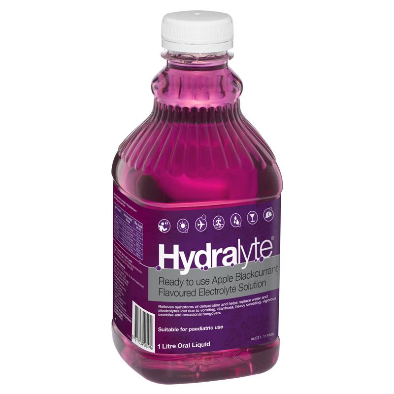 Hydralyte Liquid 1 Litre Apple