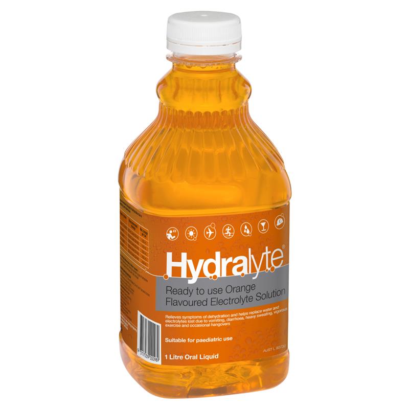 Hydralyte Liquid 1 Litre Orange