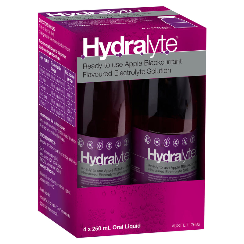 Hydralyte Ready to Drink 250mL Electrolyte Solution Apple