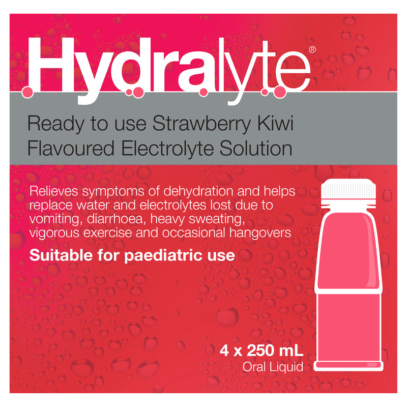 Hydralyte Ready to Drink 250mL Electrolyte Solution Strawberry