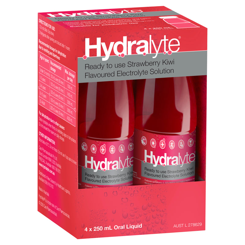 Hydralyte Ready to Drink 250mL Electrolyte Solution Strawberry