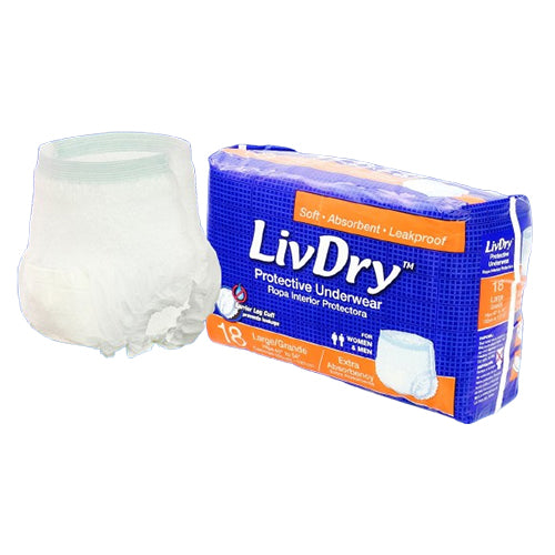 LivDry Disposable Incontinence Pull-On Underwear | Pack