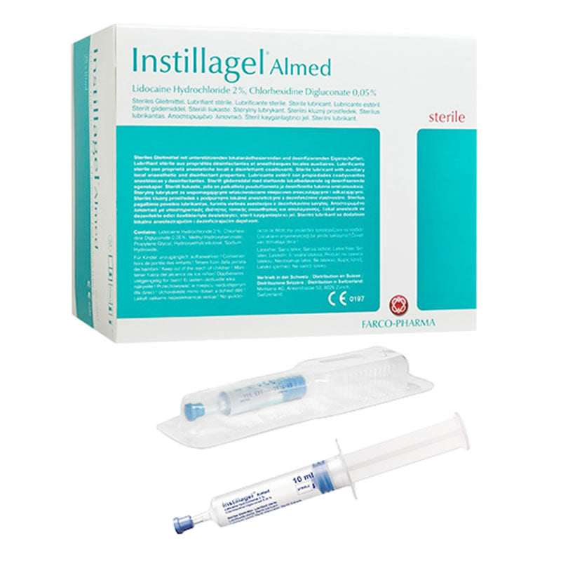 Instillagel Almed Lidocaine & Chlorhexidine Lubricant 10mL Syringe | Pack of 10
