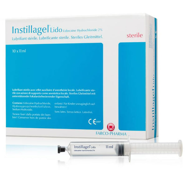 Instillagel Lido (Lidocaine) Lubricant 11mL Syringe | Carton of 10