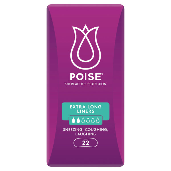 Poise Pads Extra Long Liners | 22 per packet