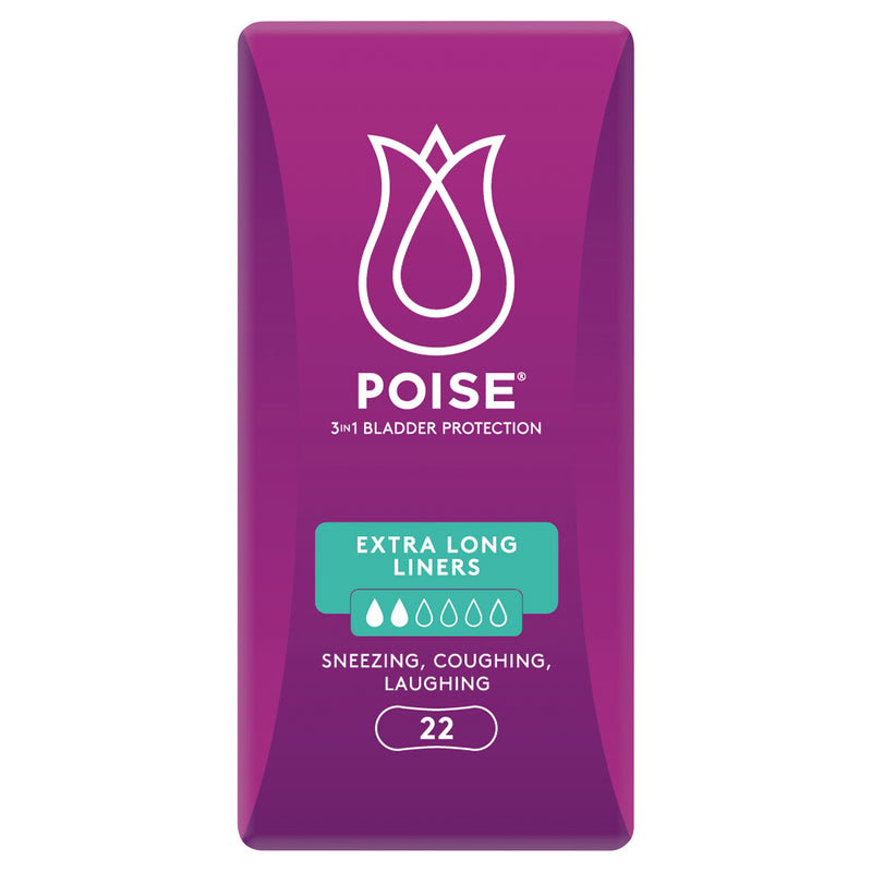 Poise Pads Extra Long Liners | 22 per packet