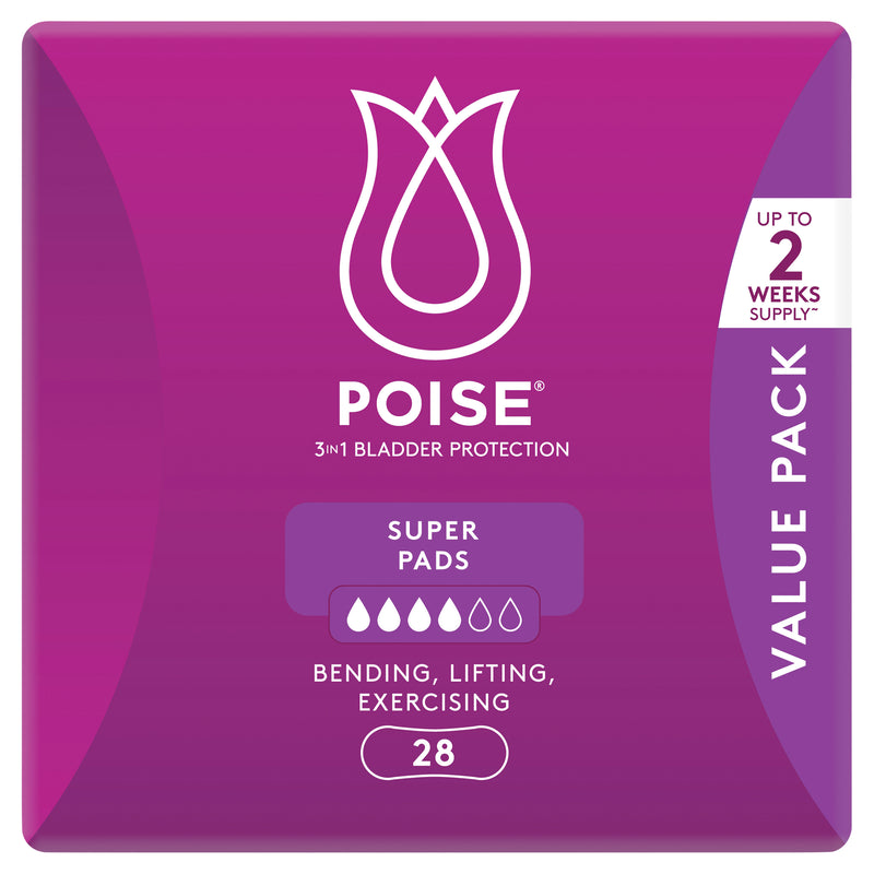 Poise Pads Super BULK PACK | 28 per packet