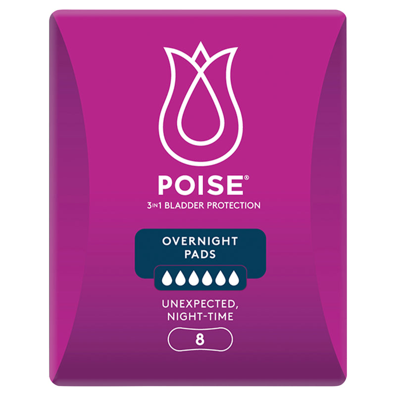 Poise Pads Overnight | Pack of 8