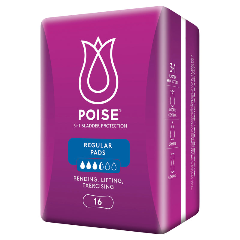 Poise Pads Regular | 16 per packet