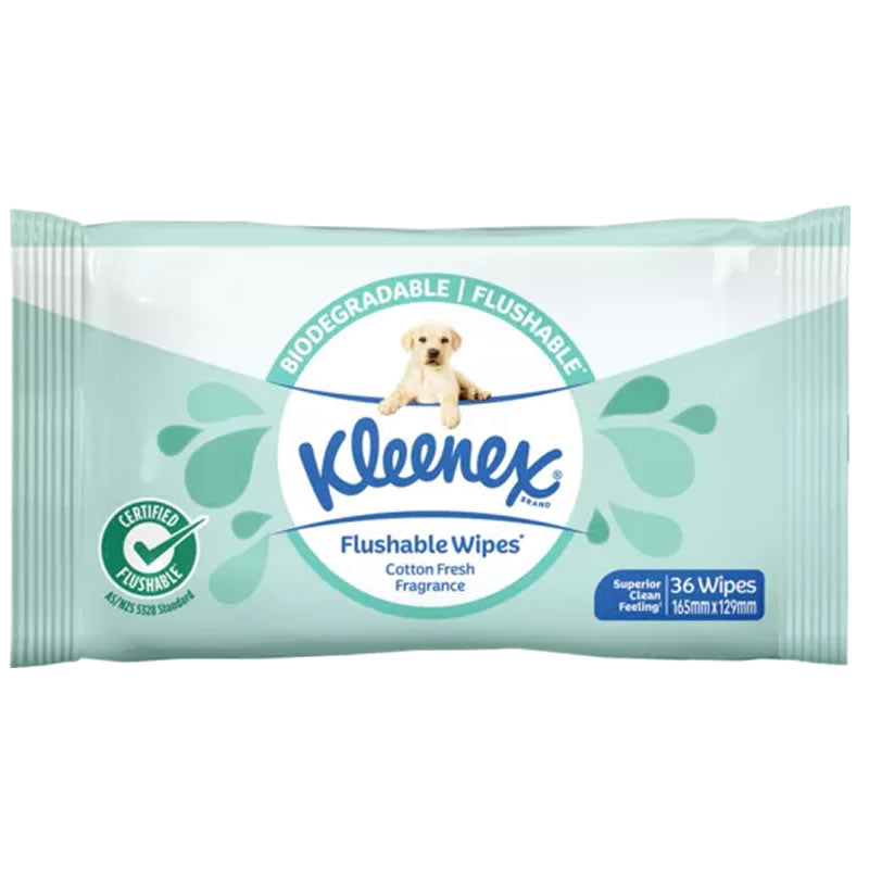 Kleenex Fresh Fragrance Flushable Wipes | Carton of 432 Wipes