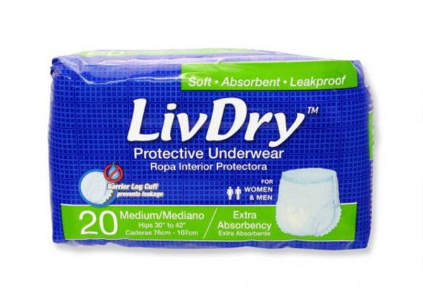 LivDry Disposable Incontinence Pull-On Underwear | Pack