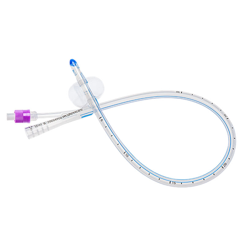 MDevices 2-Way Silicone Foley Catheter Male 45cm 10mL Balloon | Carton of 10