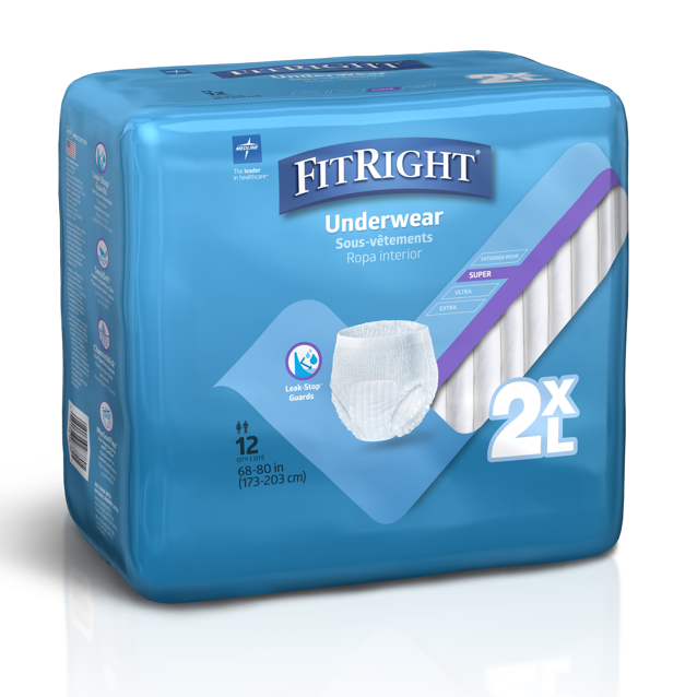 Medline FitRight Plus Briefs X-Large