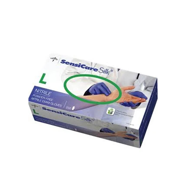 Medline SensiCare Silk Nitrile Disposable Gloves | Pack