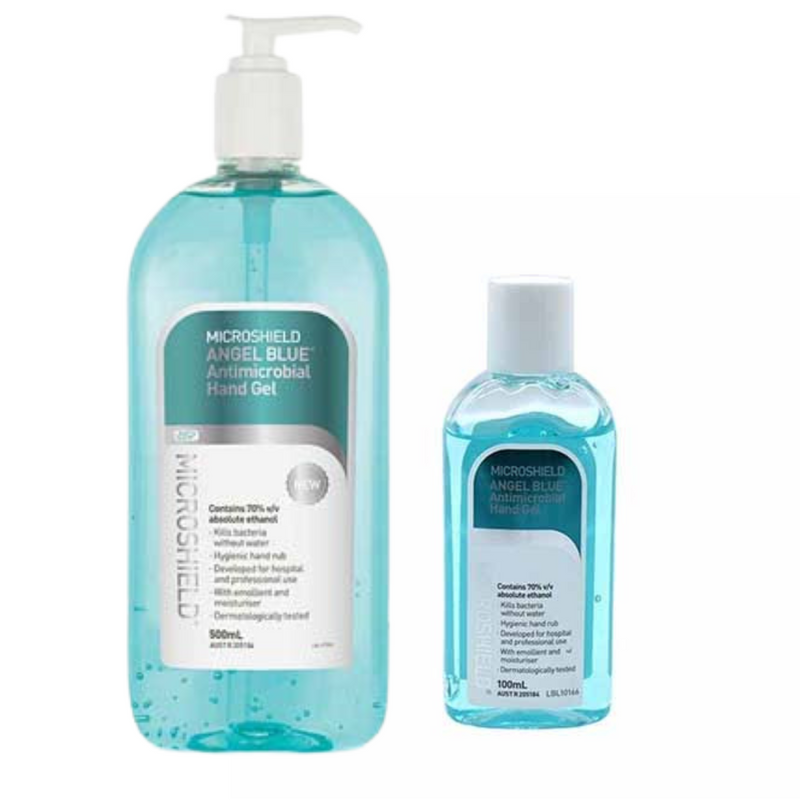 Microshield Angel Blue Antimicrobial Hand Gel – Alcohol-Free Hand Sanitiser
