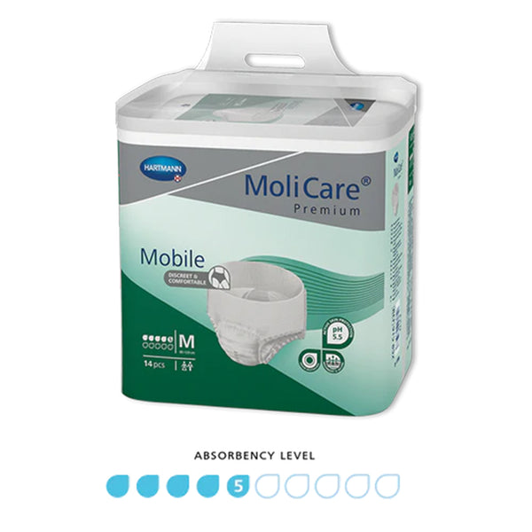 MoliCare Premium Mobile 5 Drops Pull Up Pant MEDIUM | Pack of 14