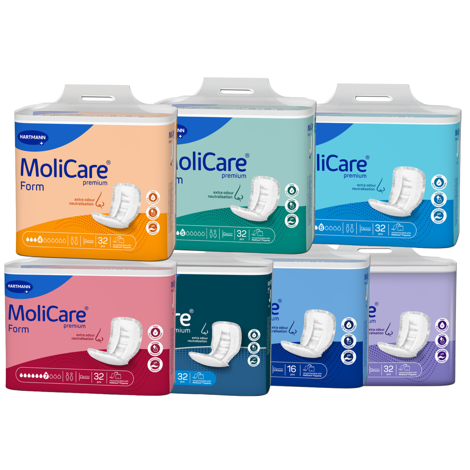 MoliCare Pads 4 Droplet up to 9 Droplet Absorbency | Versatile ...