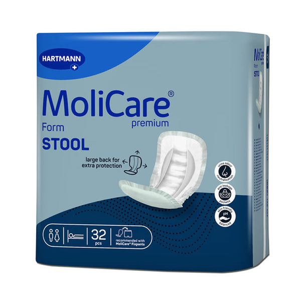 MoliCare Premium Form STOOL Pad | Pack of 32 Pads