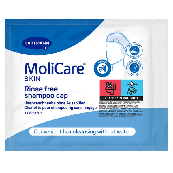 MoliCare Skin Rinse Free Shampoo Cap | 1 Cap per Pack