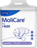 MoliCare Slip +SIZE 8D 2XL/3XL (w175-245cm) | Pack of 14
