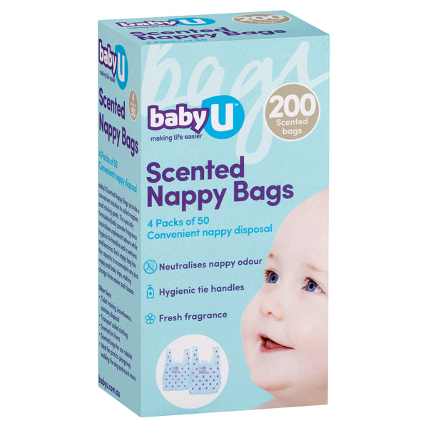 Baby U Disposable Nappy Bags 200, scented