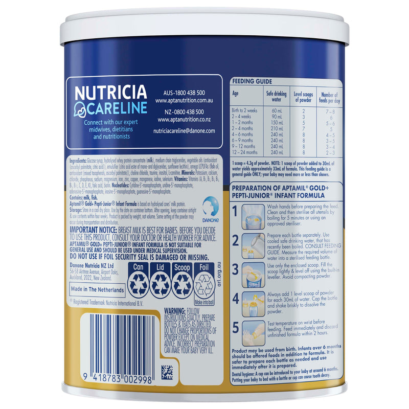 Aptamil Gold+ Pepti-Junior Formula 450g Tin