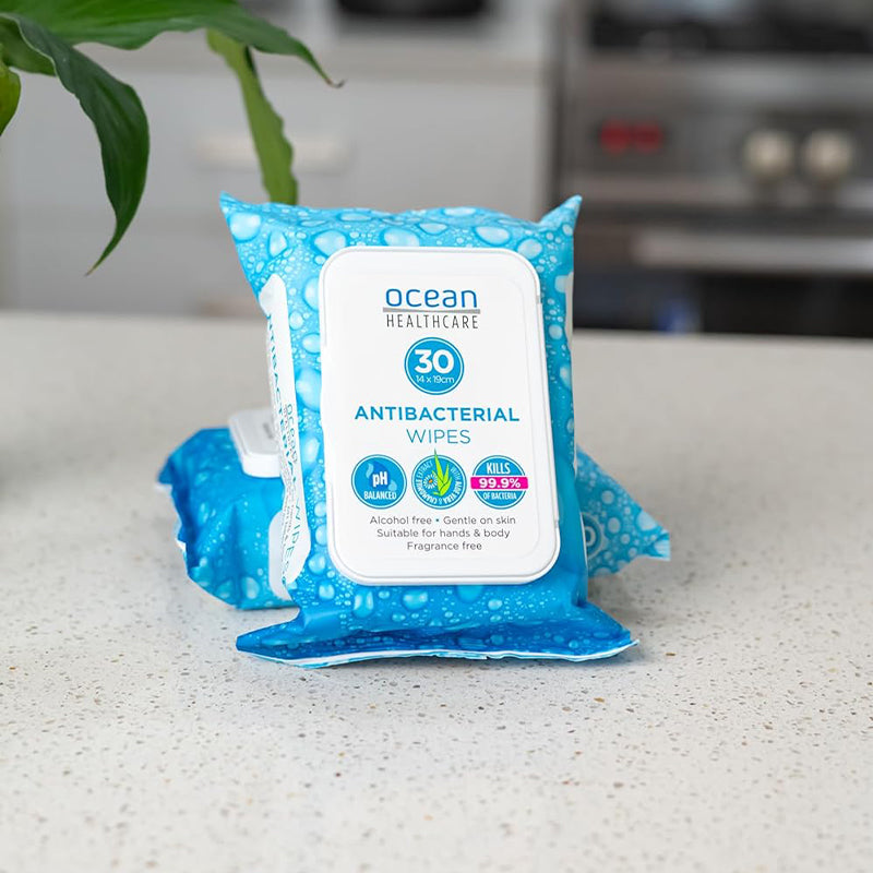 Ocean Healthcare Anti-Bacterial Wipes | Pack of 30