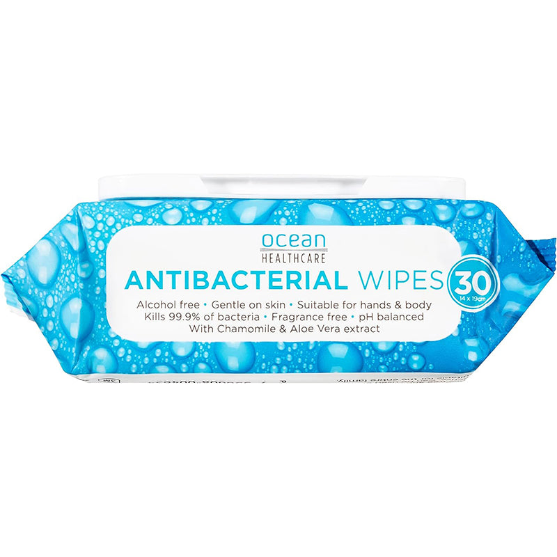 Ocean Healthcare Anti-Bacterial Wipes | Pack of 30