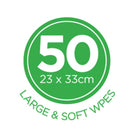 Ocean Healthcare Hygienic Body Wipes, 50 pack