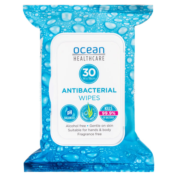 Ocean Healthcare Anti-Bacterial Wipes | Pack of 30