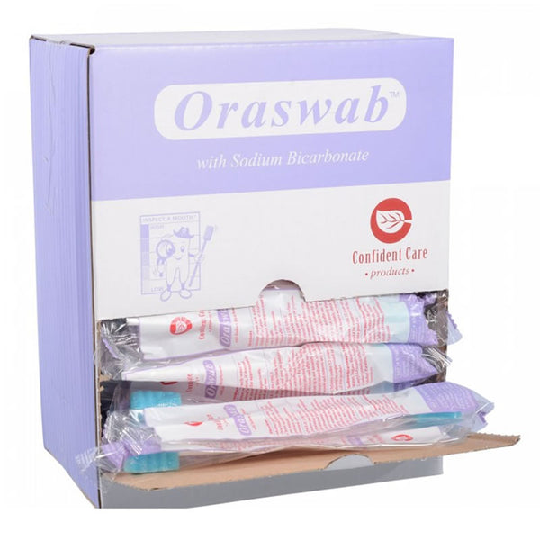 Confident Care Oraswab With Sodium Bicarbonate | Pack of 100