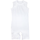 Adult's Sleeveless with Short Legs Onesie, Studs at Crotch, Body Suit