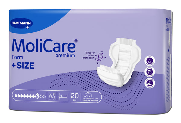 MoliCare Premium Form +SIZE Pads | Pack of 20