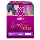 Poise LiveFree Super Pads 150mL No Wings | Pack of 12