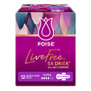 Poise LiveFree Super Pads 150mL With Wings | Pack of 12