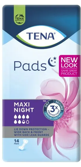 TENA Pads Maxi Night | Pack of 14