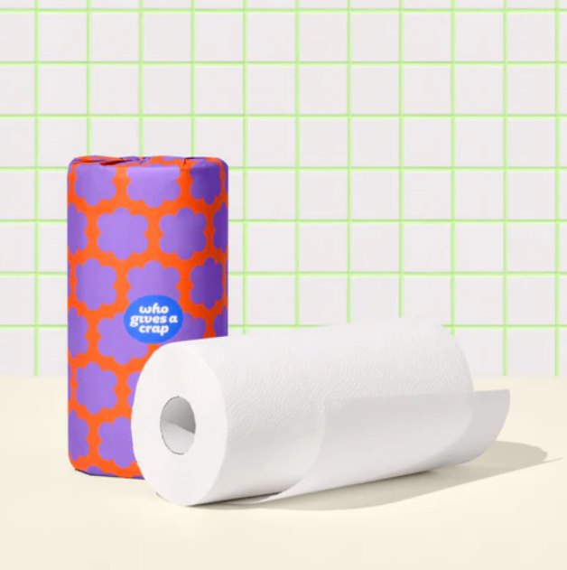 Who Gives A Crap Forest Friendly Paper Towels | Carton of 6 Double Length Rolls