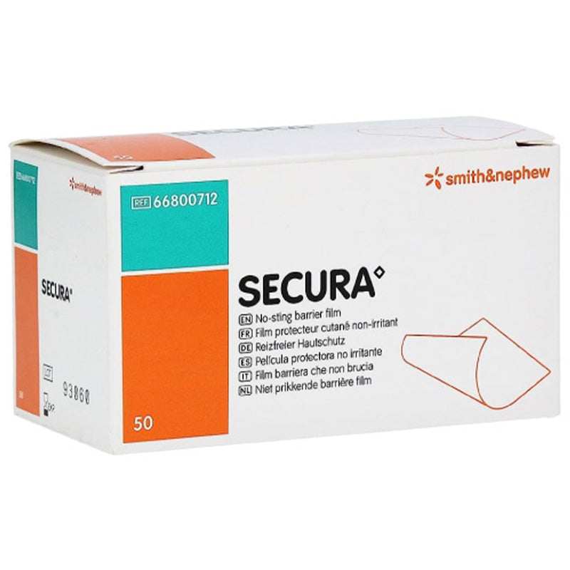 Smith & Nephew Secura No-Sting Barrier Film 1mL Swabs | Pack of 50