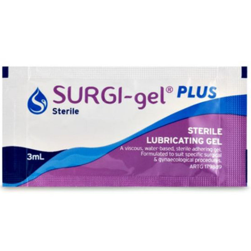 Surgi-Gel Plus Sterile Lubricant Gel Sachets 3mL | Pack of 144