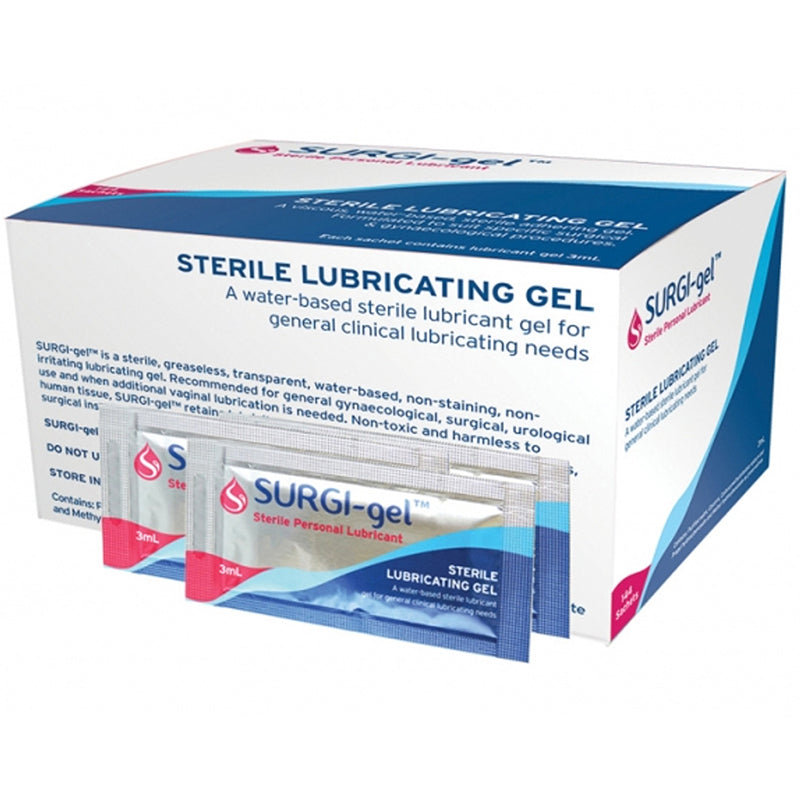 Surgi-Gel Sterile Lubricant Gel Sachets 3mL | Pack of 144