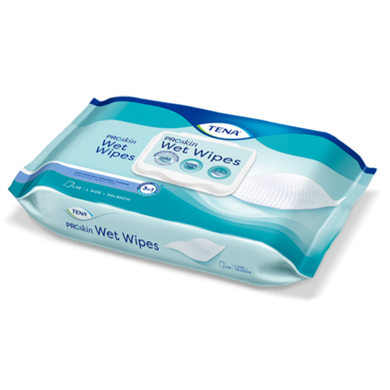 TENA Premium Wet Wipes, Pack of 50