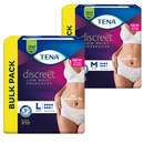 TENA Women's Discreet Pants Low Waist in White | Packet