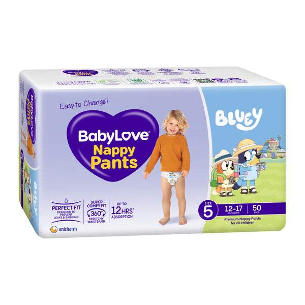 BabyLove Nappy Pants Jumbo Walker Size 5 (12-17kg)  | Pack of 50
